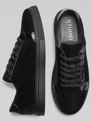 Rico Formal Velvet Lace-Up Sneakers