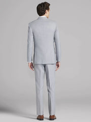 Light Gray Satin Edged Notch Lapel Tux