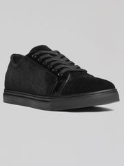 Rico Formal Velvet Lace-Up Sneakers