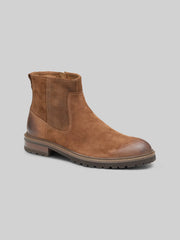 Barrett Leather Plain Toe Zip-Up Boots