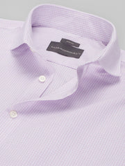Slim Fit Mini Check Dress Shirt