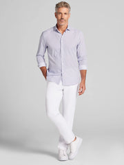 Modern Fit Triangle Geometric Button-Up Shirt