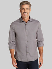 Modern Fit Knit Button Up Shirt