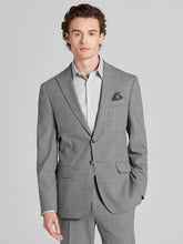 CHILLFLEX Slim Fit Peak Lapel Windowpane Suit Jacket