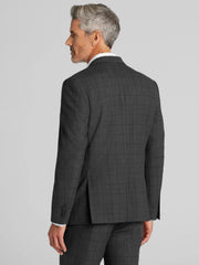 Slim Fit Windowpane Suit Jacket