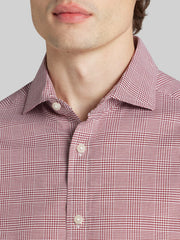 Classic Fit Plaid Button Up Shirt