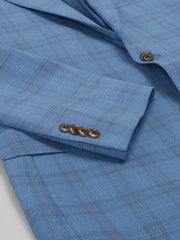 Classic Fit Plaid Suit Jacket