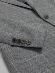 Slim Fit Windowpane Plaid Pick Stitch Sport Coat