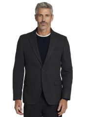 Modern Fit Tweed With Leather Elbow Patches Sport Coat