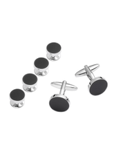 Circle Cufflinks & Studs Set