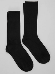 Solid Cushioned Socks, 2-Pair