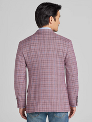 Modern Fit Windowpane Plaid Sport Coat