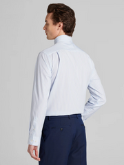 Modern Fit Four-Way Stretch Open Stripe Dress Shirt