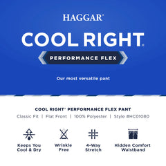 Cool Right® Performance Flex Classic Fit Flat Front Pant