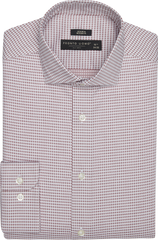 Modern Fit Check Spread Collar Dress Shirt