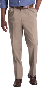 Iron-Free Premium Khaki™ Classic Fit Pleat Front Pant