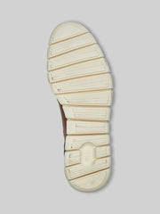 Galahad Leather Moc Toe High-Top Sneakers