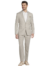 Slim Fit Wool Blend Sharkskin Suit