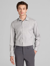 Slim Fit Grid Dress Shirt