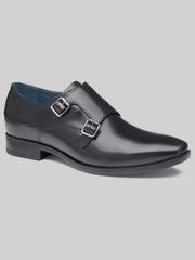 Gibbons Double-Buckle Monk Strap Shoes