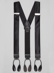 Ribbed Silk Blend Suspenders