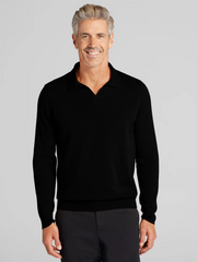 Merino Wool Johnny Collar Sweater