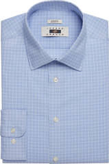 Modern Fit Performance 4-Way Stretch Plaid Dress Shirt