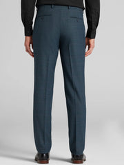 Slim Fit Plaid Suit Pants