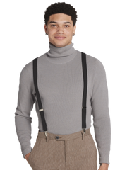 Adjustable Solid Clip Suspenders