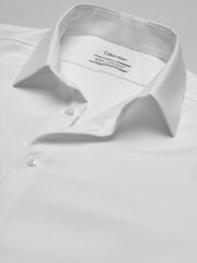 Slim Fit Solid Point Collar Supima Cotton Dress Shirt