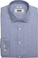 Classic Fit Gingham Spread Collar Dress Shirt