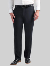 Tailored Fit Windowpane Wool Blend Premium Stretch Suit Pants