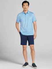 Regular Fit Abstract Geo Printed Polo