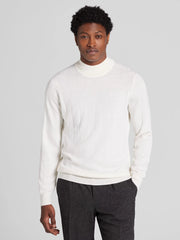 Merino Wool Blend Mock Neck Sweater