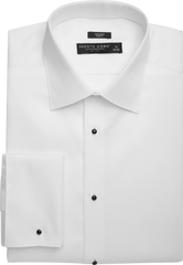 Slim Fit French Cuff Formal Dress Shirt