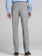 Slim Fit Plaid Suit Pants