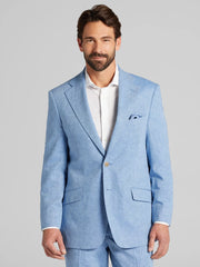 Modern Fit Linen Blend Suit