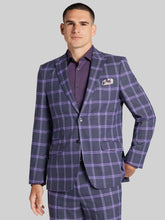 Modern Fit Plaid Suit