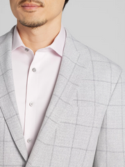 Modern Windowpane Fit Sport Coat