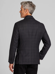 Classic Fit Premium Wool Blend Plaid Sport Coat