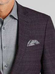 Slim Fit Plaid Suit