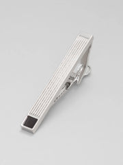 Enamel Tipped Grooved Tie Bar