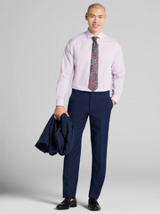 Slim Fit Mini Check Dress Shirt