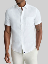Cameron Slim Fit Wrinkle-Resistant Linen Short Sleeve Woven Button Up Shirt