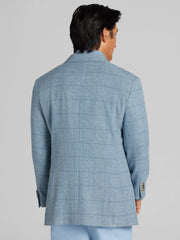 Modern Fit Windowpane Plaid Sport Coat