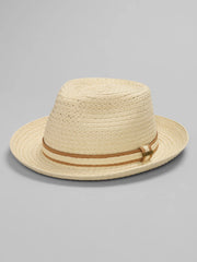 Woven Crown Fedora Hat