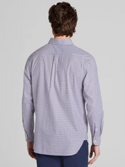 Classic Fit Grid Pattern Button Up Shirt