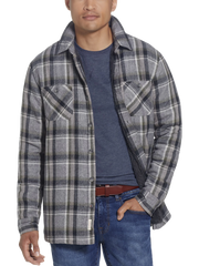 Sherpa Lined Flannel Shirt Jacket