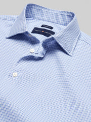 Modern Fit Performance Small Plaid Dress Shirt