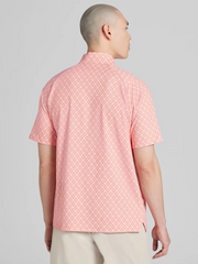Regular Fit Ombre Chevron Geo Short Sleeve Golf Polo